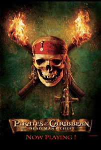 Pirates of the Caribbean: Dead Man's Chest teaser poster