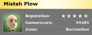 Gamerscore on 12.31.08