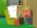 Meatwad knitted something...
