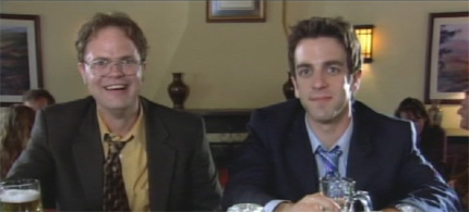 Dwight and Ryan from The Office: Initiation